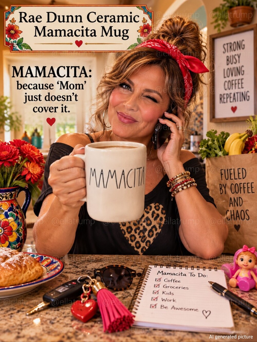 Rae Dunn Mamacita Coffee Tea Mug